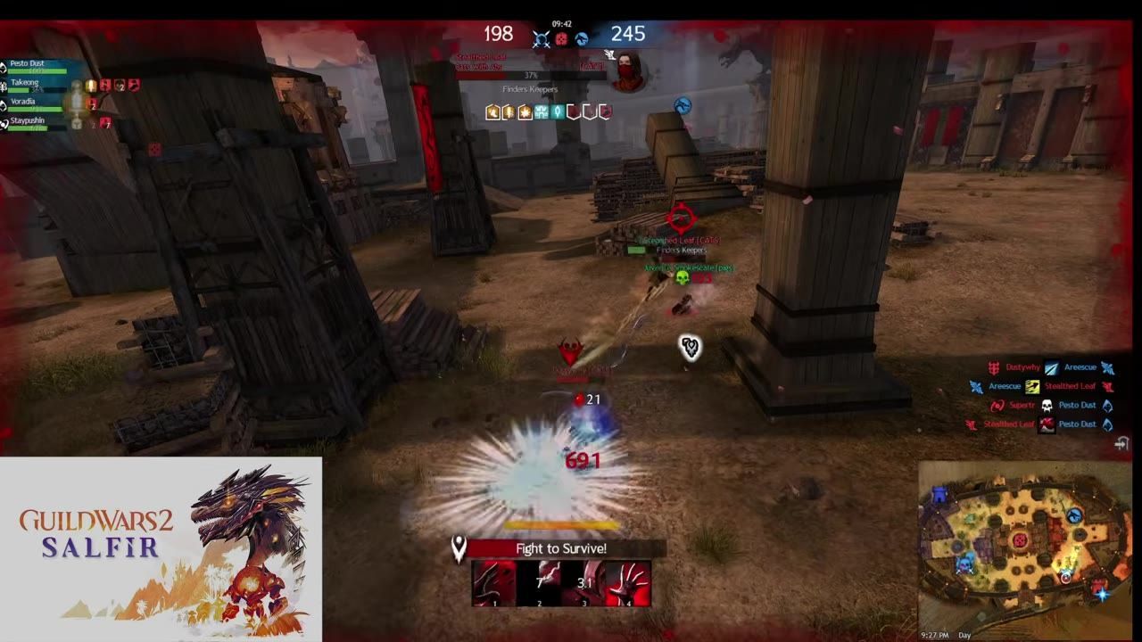A player in a game is downed and interacting with an opponent who is also downed in a battlefield.