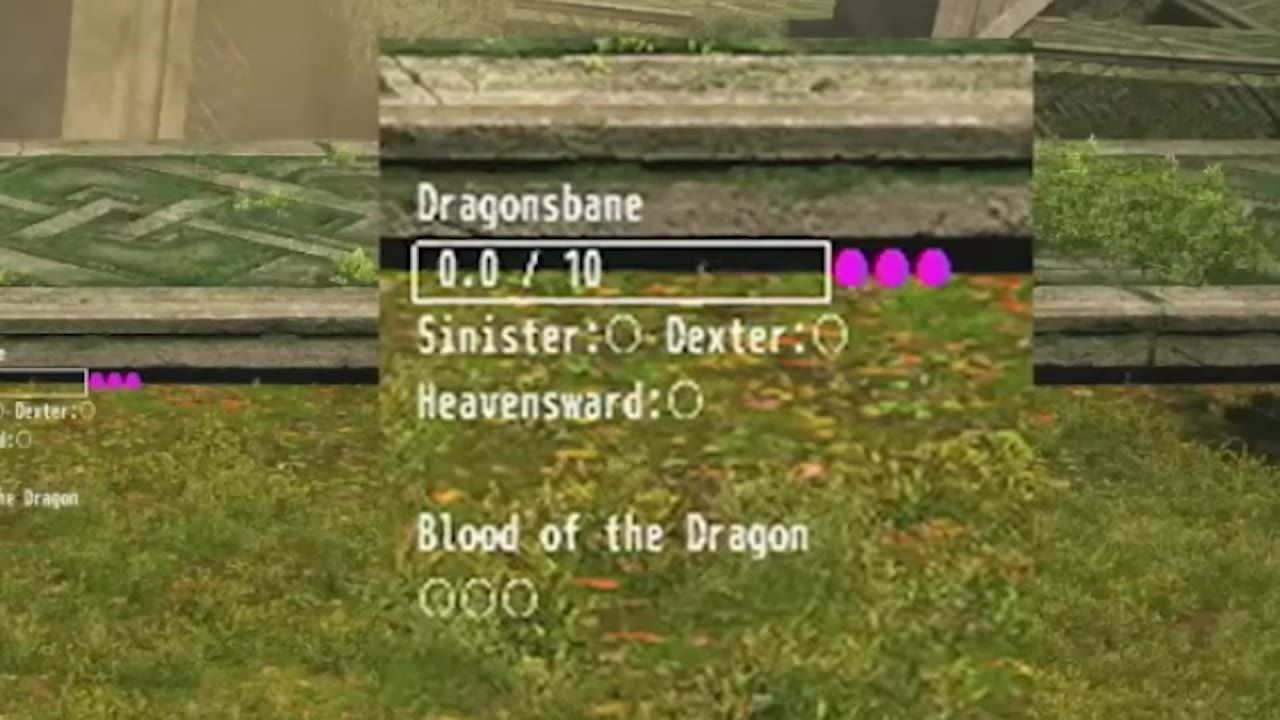 A game interface showing Dragoon abilities and positional indicators.