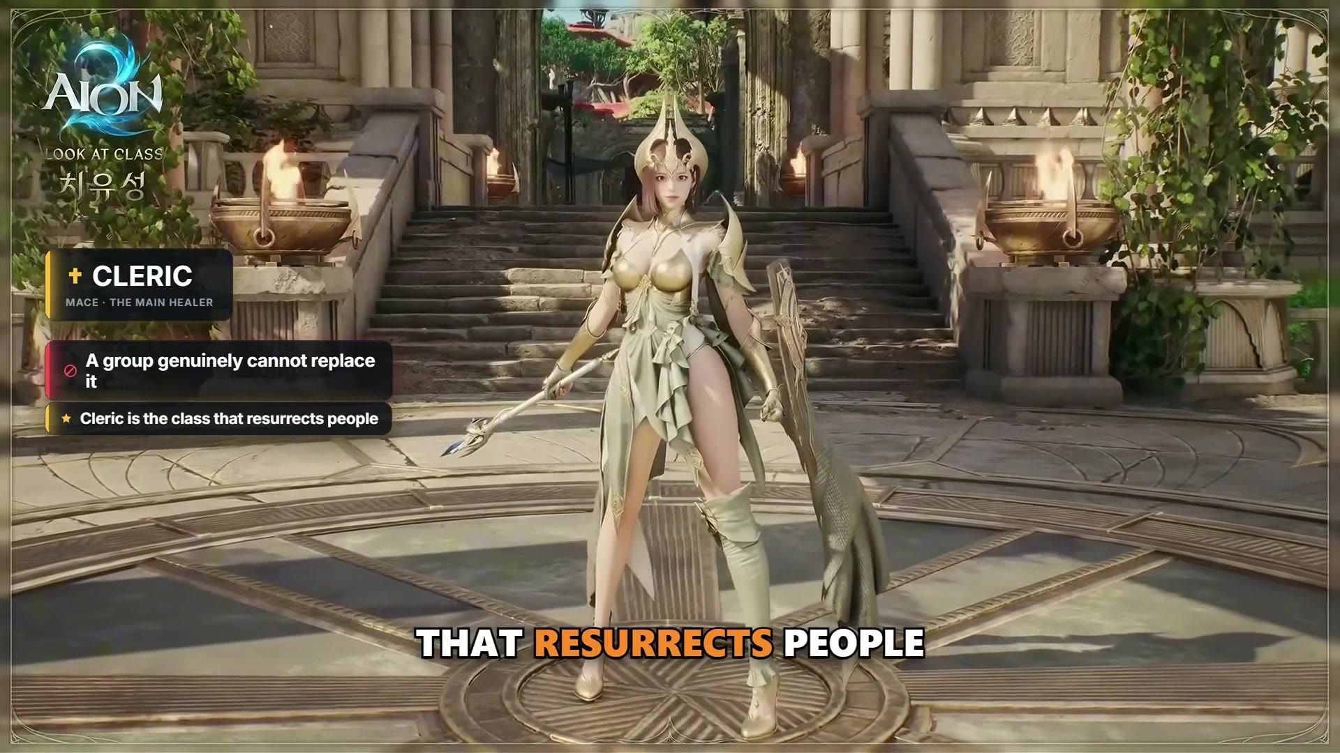 Cleric overlay stating a group cannot replace it because Cleric is the class that resurrects people